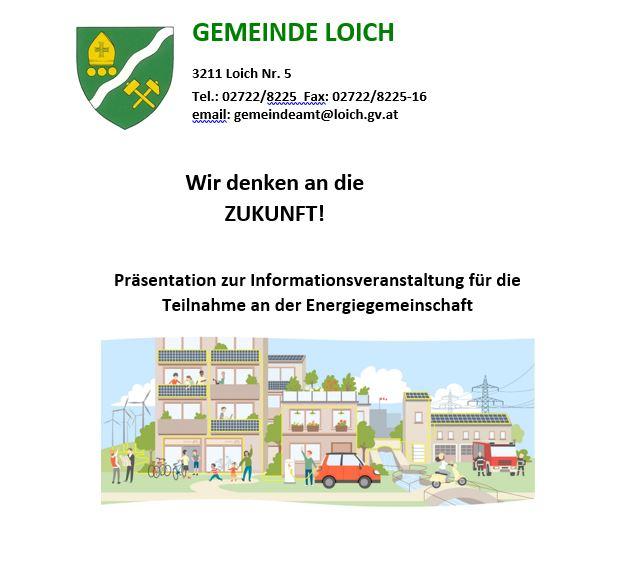 Präsentation zur Informationsveranstaltung für die Teilnahme an der Energiegemeinschaft