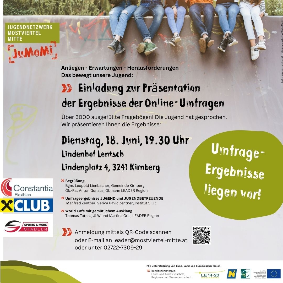 Einladung Ergebnispräsentation Online Umfragen Quadrat