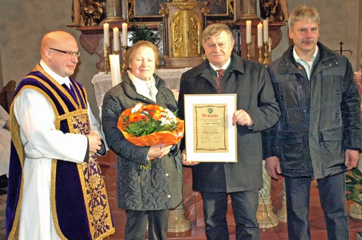 Ehrung von Frau Luger Anneliese