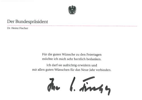 Weihnachtswünsche Bundespräsident